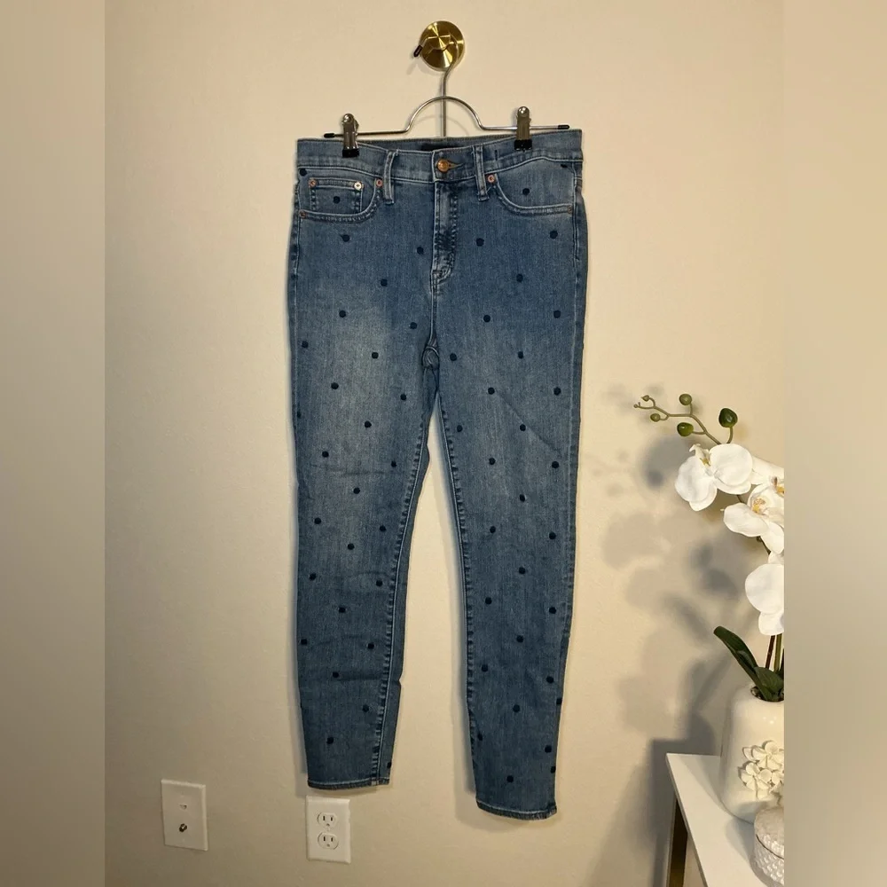 Blue Polka Dot Women's Jeans